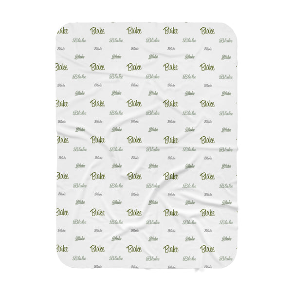 Personalized Name Swaddle Blanket - BLAKE Font style