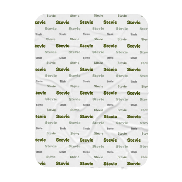 Personalized Name Swaddle Blanket - STEVIE Font style