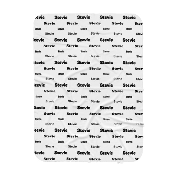 Personalized Name Swaddle Blanket - STEVIE Font style