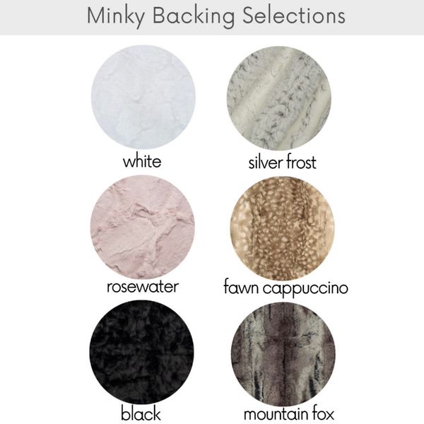 Mighty One of a Kind Lovey Minky Blanket -Hearts Collection - Dotboxed