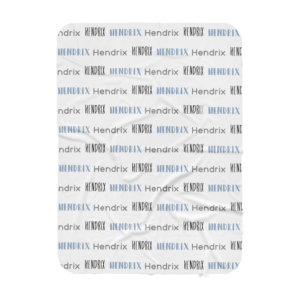 Personalized Name Swaddle Blanket - MULTI FONT REPEAT
