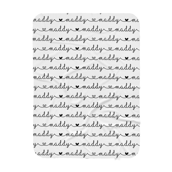 "MADDY" Personalized  Blanket -Hearts Collection - Dotboxed
