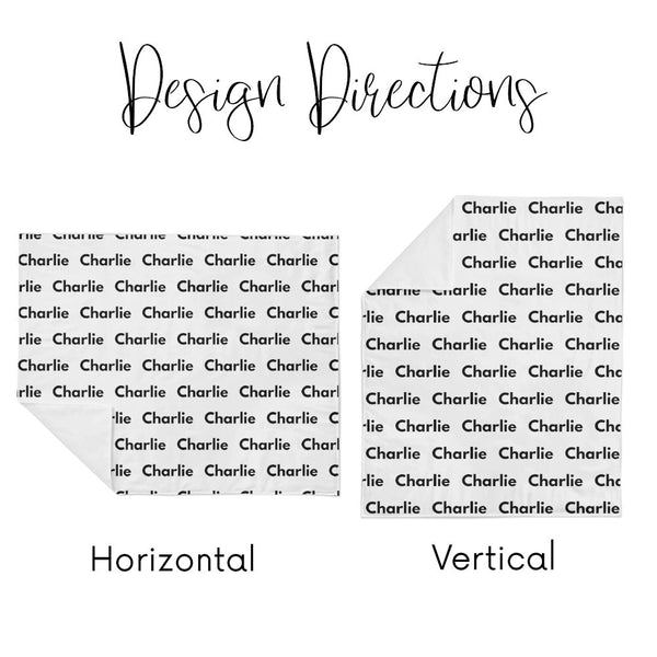 Personalized Name Minky Blanket - SMILEY FACE