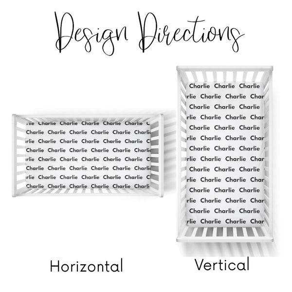 Personalized Name Crib Sheet-  BLUSHING VINTAGE FLORAL - Dotboxed