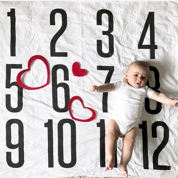 ANNIVERSARY BLANKET - BIG + BOLD NUMBERS - Dotboxed